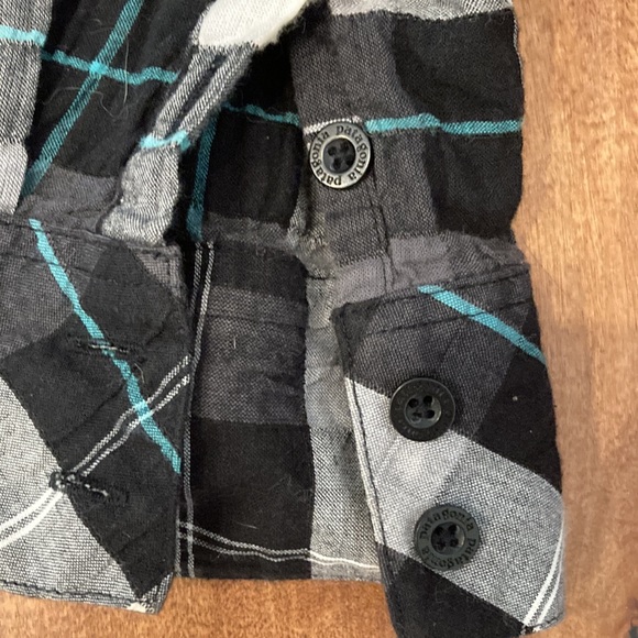 Patagonia Plaid Shirt Dress w/Drawstring Waist; Size Small - Picture 3 of 8